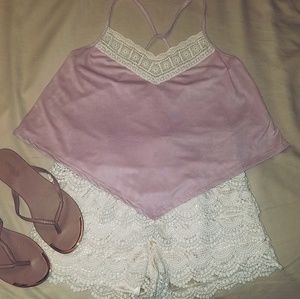 Purple Mauve Bandana Styled Top